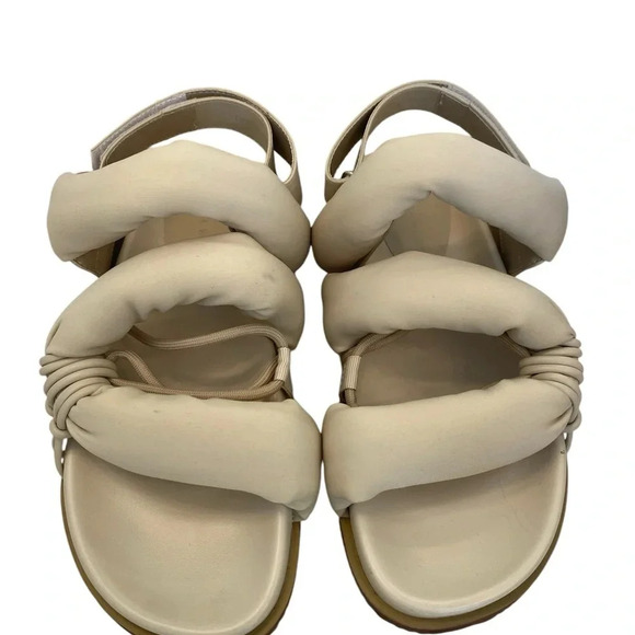 Azalea Wang Womens Captivating Bone Sandals Size 7 Open Toe - Picture 2 of 8